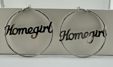 Big Hoop Earrings- HOMEGIRL - Chicano Spot